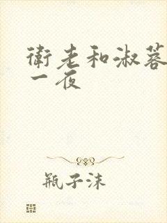 卫老和淑蓉销魂一夜