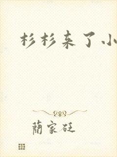 杉杉来了小说封面