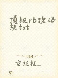 顶级rb攻略系统txt