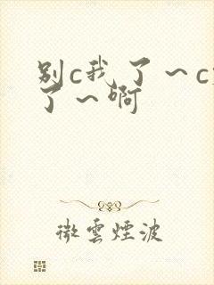 别c我了～c烂了～啊