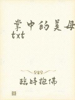 掌中的美母版主txt
