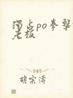 独占po拳击馆老板