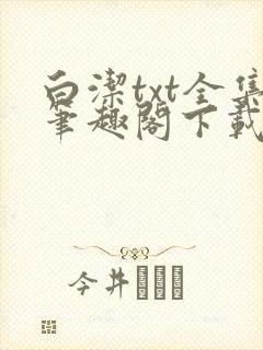 白洁txt全集笔趣阁下载