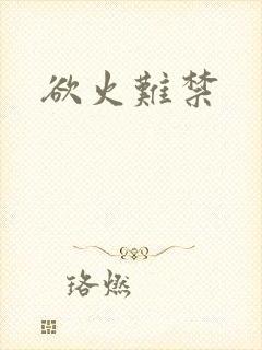 欲火难禁封面