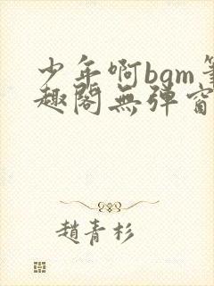 少年啊bgm笔趣阁无弹窗免费