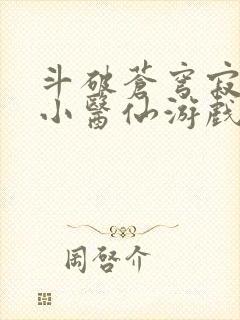 斗破苍穹寂寞的小医仙游戏世界