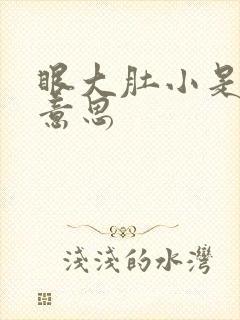 眼大肚小是什么意思