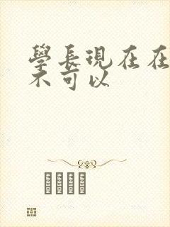 学长现在在上课不可以封面