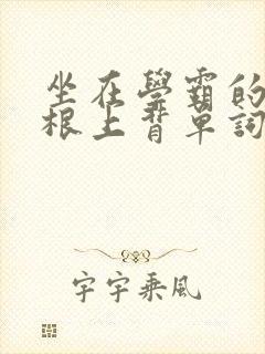 坐在学霸的大紫根上背单词封面