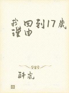我回到17岁的理由封面