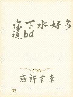 你下水好多下水道bd