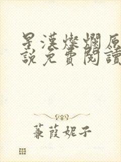 星汉灿烂原著小说免费阅读