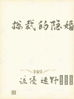 总裁的隐婚新娘