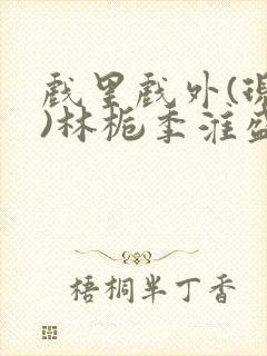 戏里戏外(现场)林栀季淮盛笔趣阁封面