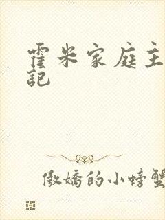 霍米家庭主妇日记封面