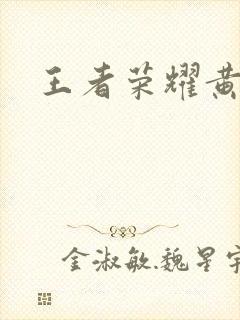 王者荣耀黄化网封面