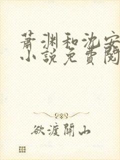 萧渊和沈安安的小说免费阅读