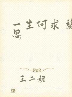 一生何求 兰思思