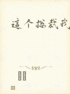 这个总裁我要了封面