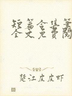 短篇合集笔趣阁全文免费阅读