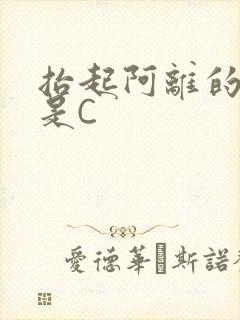 抬起阿离的腿就是C