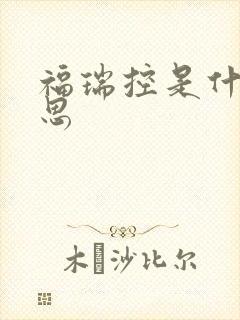 福瑞控是什么意思