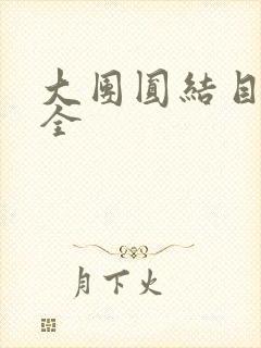 大团圆结目录大全