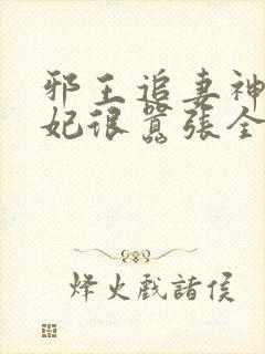 邪王追妻神医狂妃很嚣张全文免费