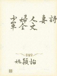 少妇人妻诗雨小军全文封面