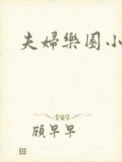 夫妇乐园小说封面