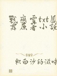 战恋雪txt凤舞原著小说