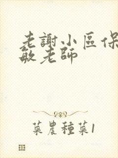 老谢小区保安赵敏老师