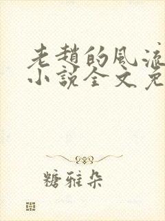 老赵的风流人生小说全文免费阅读