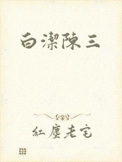 白洁陈三封面