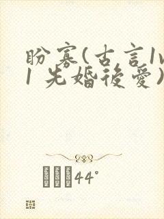 盼寡(古言1v1 先婚后爱)