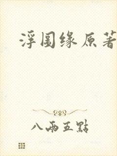 浮图缘原著小说封面