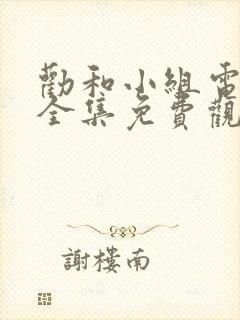 劝和小组电视剧全集免费观看