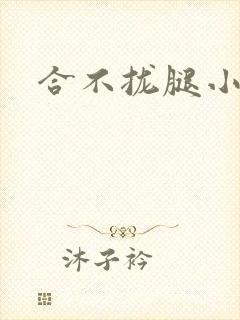 合不拢腿小说封面