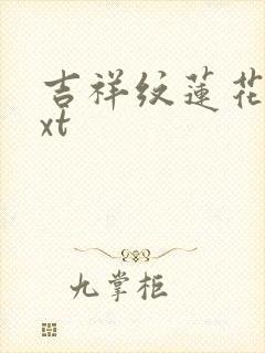 吉祥纹莲花楼txt