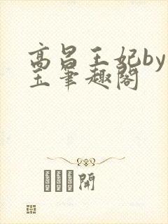 高昌王妃by黛玉笔趣阁