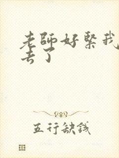 老师好紧我要进去了封面