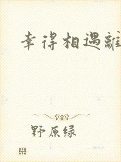 幸得相遇离婚时