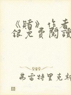 《赌》作者木口银免费阅读封面