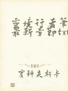 灵境行者笔趣阁最新章节txt