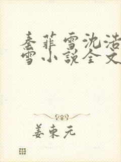 秦菲雪沈浩秦菲雪小说全文免费阅读求书