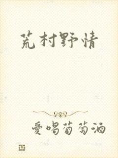 荒村野情封面