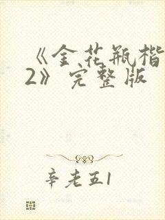 《金花瓶楷梅花2》完整版