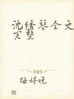 沈绣琴全文阅读完整