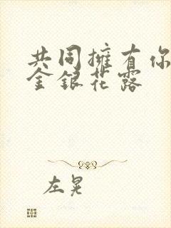 共同拥有你by金银花露