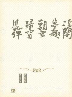 凤归朝梦溪石无弹窗笔趣阁